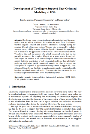 Development of tooling to support FOM at ESA